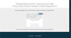 Desktop Screenshot of prestigemedicalcenter.com